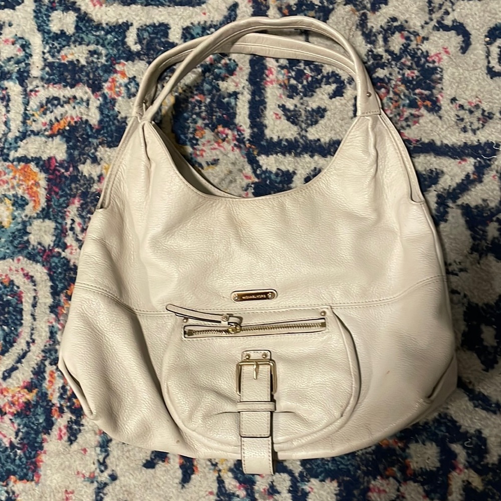 Michael Kors white leather purse